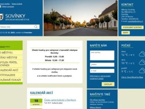 Úřad městyse Sovínky
