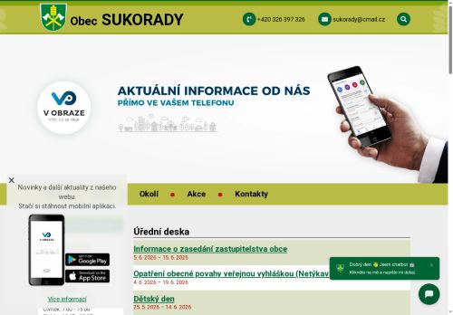 Zobrazit webové stránky Obecní úřad Sukorady