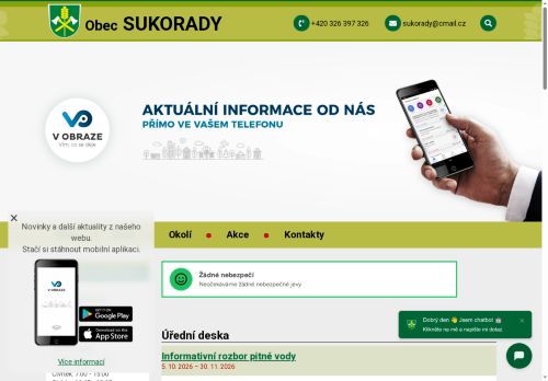 Zobrazit webové stránky Obecní úřad Sukorady