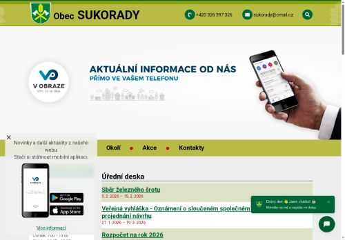 Zobrazit webové stránky Obecní úřad Sukorady