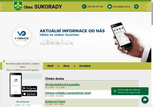 Zobrazit webové stránky Obecní úřad Sukorady