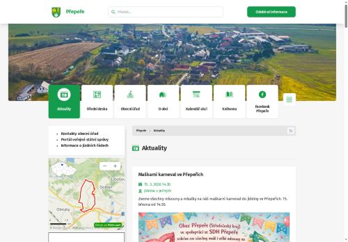 Zobrazit webové stránky Obecní úřad Přepeře