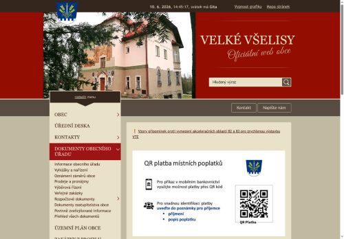 Zobrazit webové stránky Obecní úřad Velké Všelisy