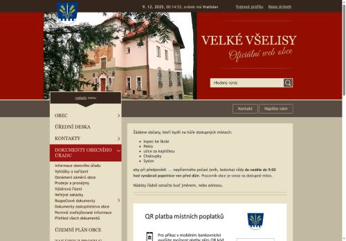 Zobrazit webové stránky Obecní úřad Velké Všelisy