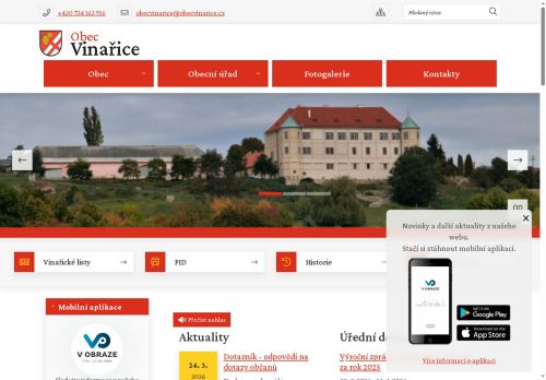 Zobrazit webové stránky Obecní úřad Vinařice