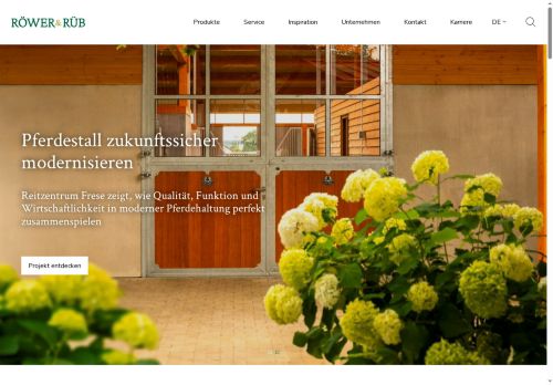 Webové stránky Röwer & Rüb s.r.o., Kublov