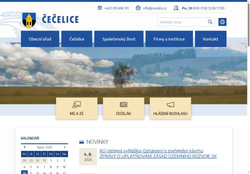 Zobrazit webové stránky Obecní úřad Čečelice