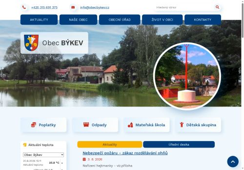 Zobrazit webové stránky Obecní úřad Býkev