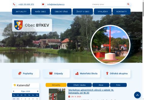 Zobrazit webové stránky Obecní úřad Býkev