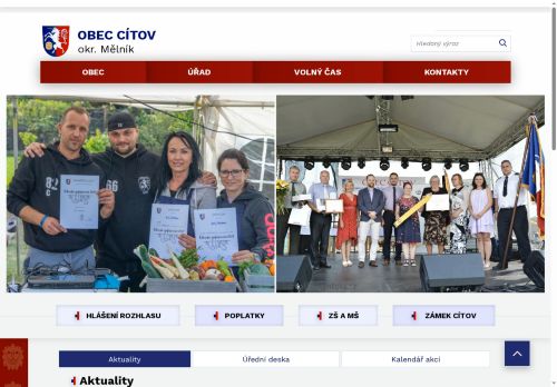 Zobrazit webové stránky Obecní úřad Cítov