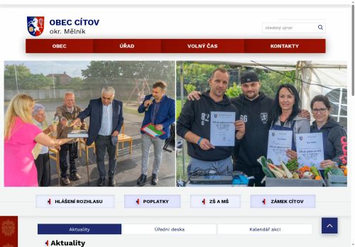 Zobrazit webové stránky Obecní úřad Cítov