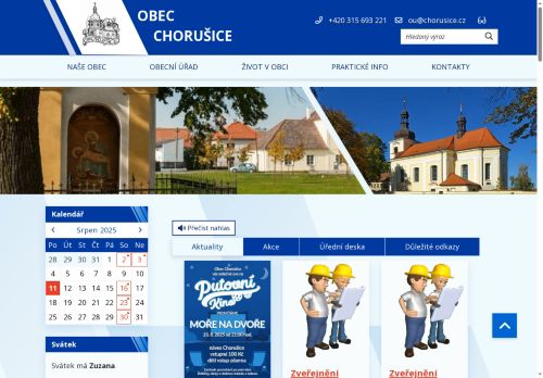 Zobrazit webové stránky Obecní úřad Chorušice