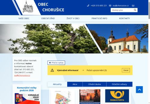 Zobrazit webové stránky Obecní úřad Chorušice