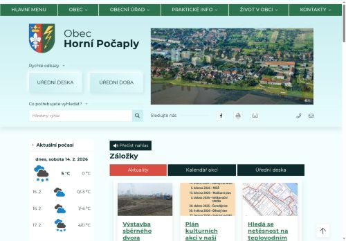 Zobrazit webové stránky Obecní úřad Horní Počaply