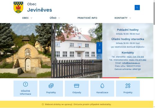Zobrazit webové stránky Obecní úřad Jeviněves