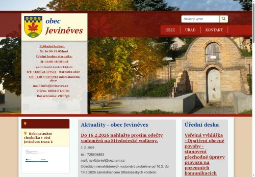 Zobrazit webové stránky Obecní úřad Jeviněves