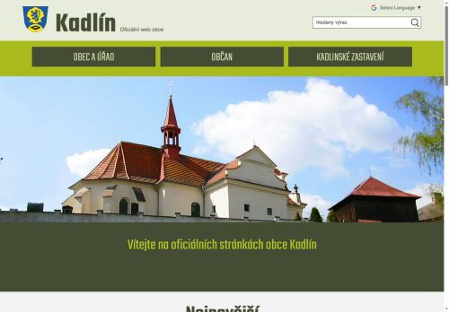 Zobrazit webové stránky Obecní úřad Kadlín