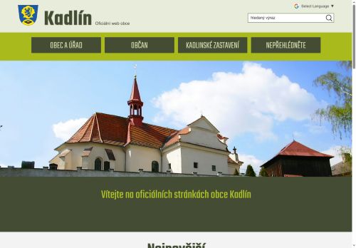 Zobrazit webové stránky Obecní úřad Kadlín
