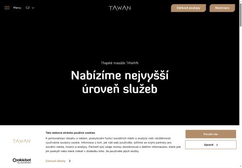 Webové stránky TAWAN Brno s.r.o., Brno