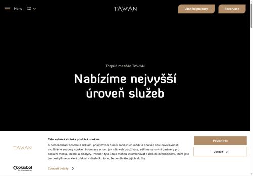 Webové stránky TAWAN Family Group s.r.o., Praha