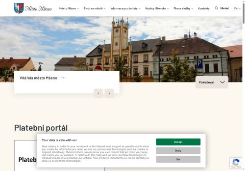 Zobrazit webové stránky Městský úřad Mšeno