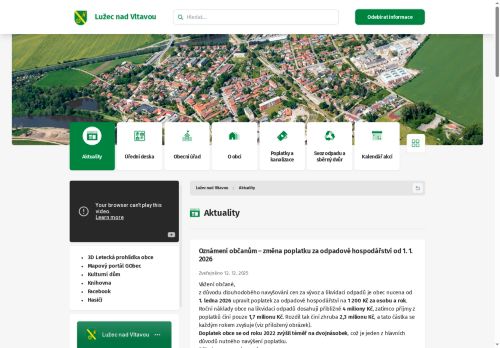 Zobrazit webové stránky Obecní úřad Lužec nad Vltavou