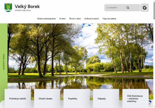 Zobrazit webové stránky Obecní úřad Velký Borek