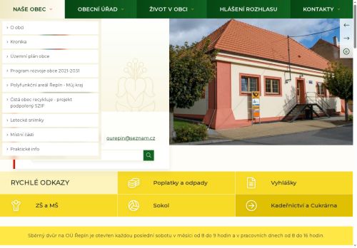 Zobrazit webové stránky Obecní úřad Řepín