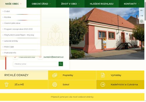Zobrazit webové stránky Obecní úřad Řepín