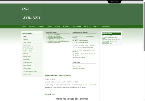 Zobrazit webové stránky Obecní úřad Stránka