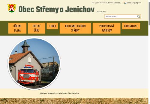 Zobrazit webové stránky Obecní úřad Střemy