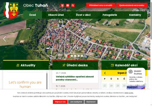 Zobrazit webové stránky Obecní úřad Tuhaň