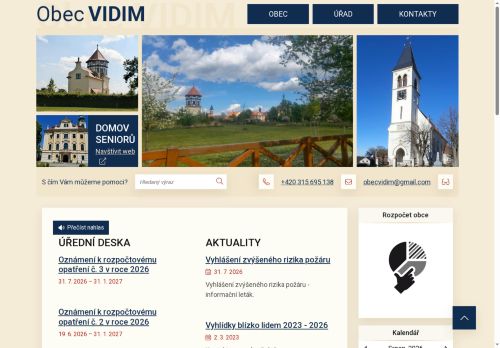 Zobrazit webové stránky Obecní úřad Vidim
