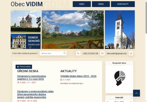 Zobrazit webové stránky Obecní úřad Vidim