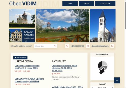 Zobrazit webové stránky Obecní úřad Vidim