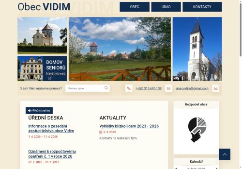 Zobrazit webové stránky Obecní úřad Vidim