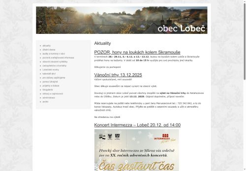 Zobrazit webové stránky Obecní úřad Lobeč