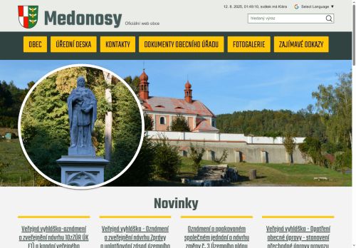 Zobrazit webové stránky Obecní úřad Medonosy