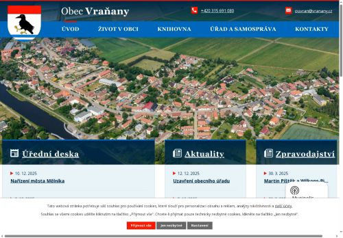 Zobrazit webové stránky Obecní úřad Vraňany