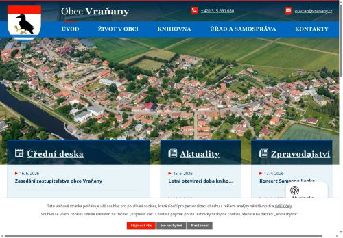 Zobrazit webové stránky Obecní úřad Vraňany