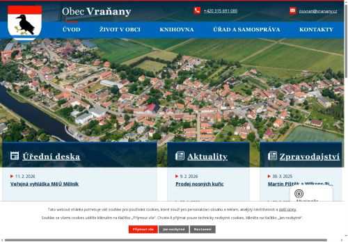 Zobrazit webové stránky Obecní úřad Vraňany