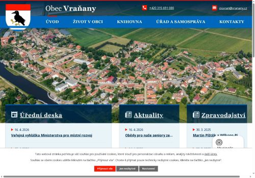 Zobrazit webové stránky Obecní úřad Vraňany
