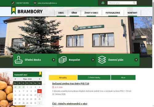 Zobrazit webové stránky Obecní úřad Brambory