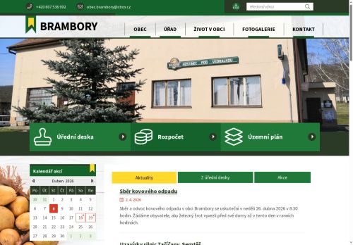 Zobrazit webové stránky Obecní úřad Brambory