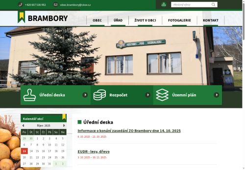 Zobrazit webové stránky Obecní úřad Brambory