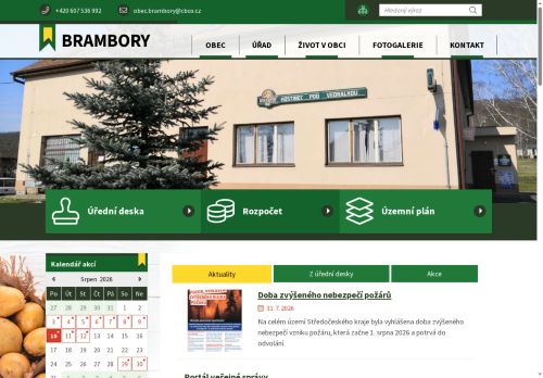 Zobrazit webové stránky Obecní úřad Brambory