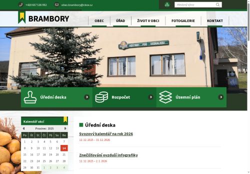 Zobrazit webové stránky Obecní úřad Brambory