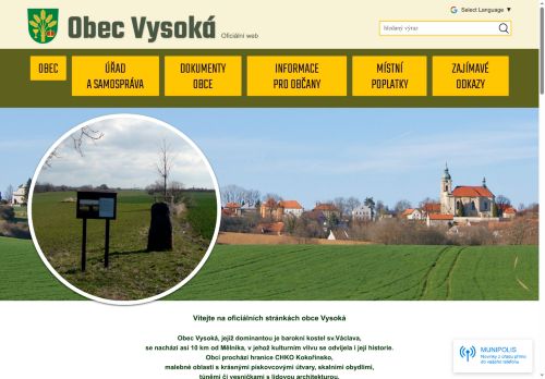Zobrazit webové stránky Obecní úřad Vysoká