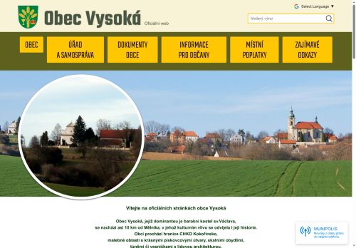 Zobrazit webové stránky Obecní úřad Vysoká