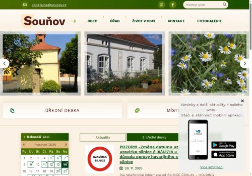 Zobrazit webové stránky Obecní úřad Souňov